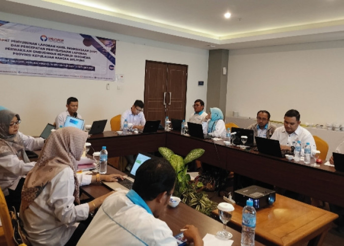 Optimalkan Penyelesaian Laporan, Ombudsman Babel Gelar Rapat Konsinyering Penyusunan LHP