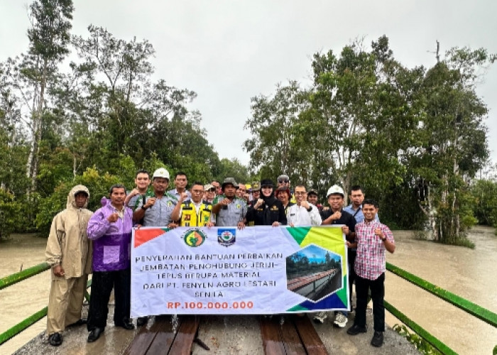 Pemkab Basel Terima CSR dari PT. FAL dan PT. TBJ, Debby : Untuk Perbaikan Jembatan Jeriji - Tepus 