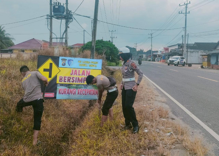 Titik Rawan Kecelakaan di Bateng Dipasang Rambu