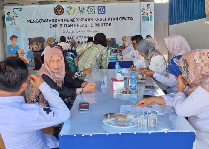 Rutan Muntok Beri Pelayanan Kesehatan Gratis Bagi Warga Sekitar