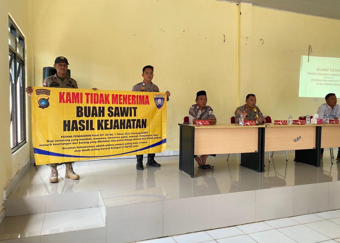 Kapolsek SR Sosialisasi Hukum tentang Pencurian atau Membeli Barang yang diduga hasil dari Kejahatan 