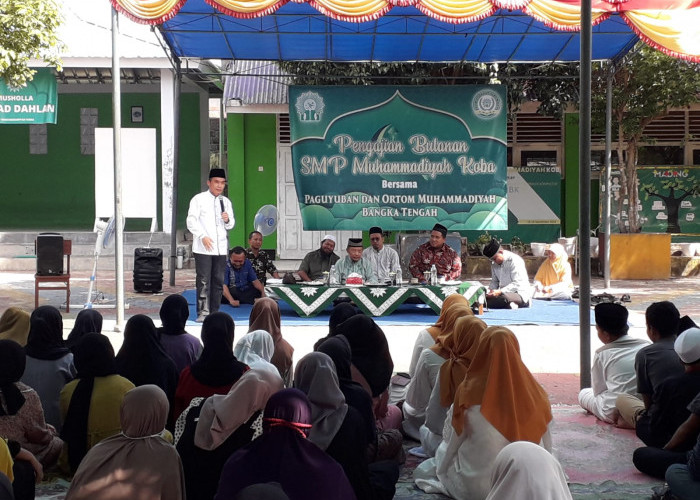 Rutin Gelar Pengajian, SMP Muhammadiyah Koba Hadirkan Rektor Unmuh Babel