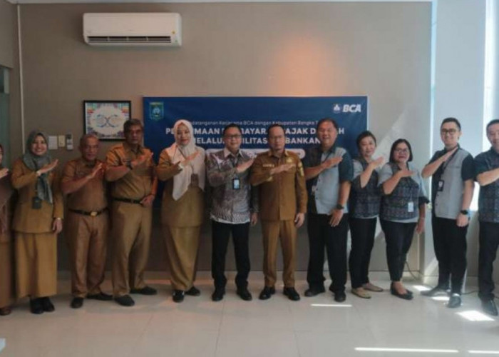 Bupati Bangka Tengah Teken Kesepakatan dengan BCA, Permudah Pembayaran Pajak Daerah