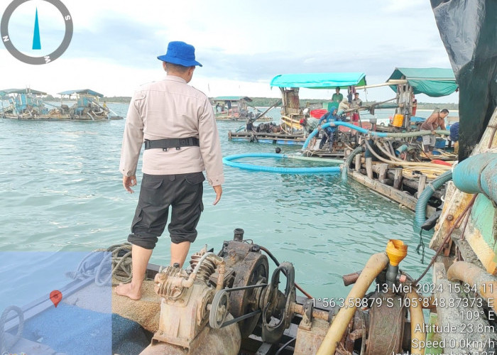 Polairud Polres Bangka Barat Ultimatum TI Selam Ilegal di Perairan Tanjung Ular