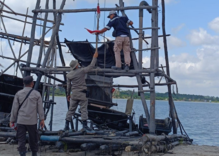 Jaga Aset Negara, PT Timah Bersama Tim Gabungan Gelar Penertiban Tambang Ilegal di Merbuk