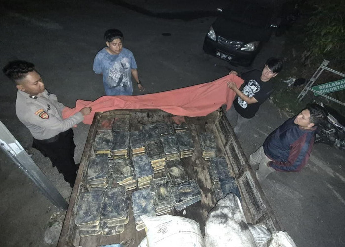 Polresta Pangkalpinang Sita 4,1 Ton Diduga Timah Ilegal, 4 Orang Diamankan