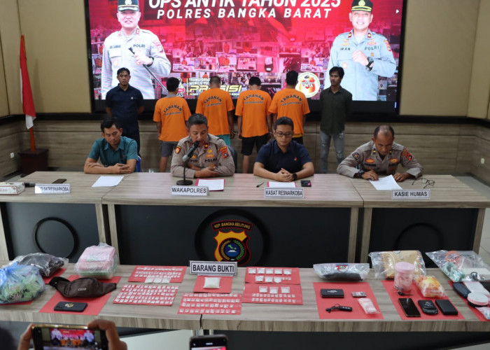 Polres Bangka Barat Pamer Hasil Ops Antik 2025