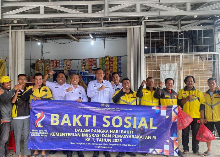 Semarak Hari Bakti Imigrasi dan Pemasyarakatan, Imigrasi Pangkalpinang Gelar Bakti Sosial