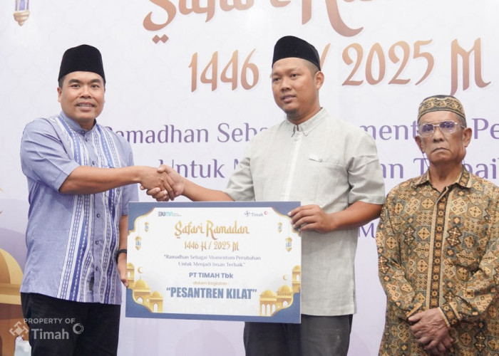 Dukung Kegiatan Pesantren Kilat Ramadhan, PT Timah Serahkan Bantuan untuk Taman Bacaan Menara Bestari Beltim