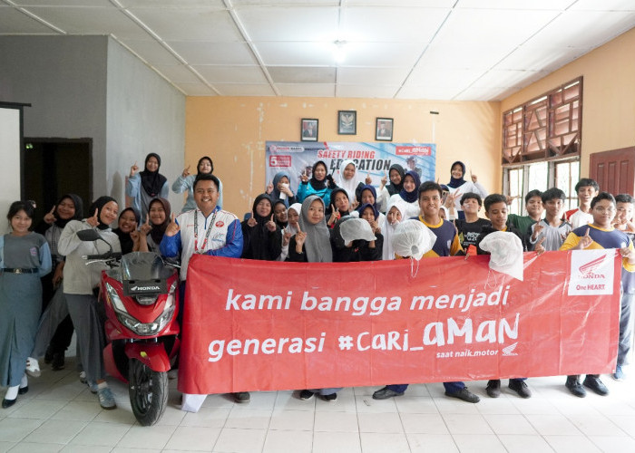 Honda Babel Kembali Berikan Edukasi Keselamatan Berkendara ke Siswa SMA PGRI Tanjung Pandan