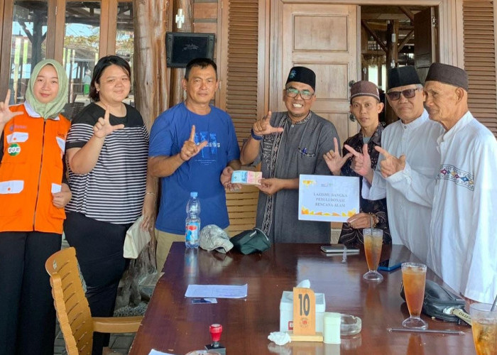 Donasi Resto dan Caffe Samudra Salurkan Bantuan Lewat Lazismu Bangka