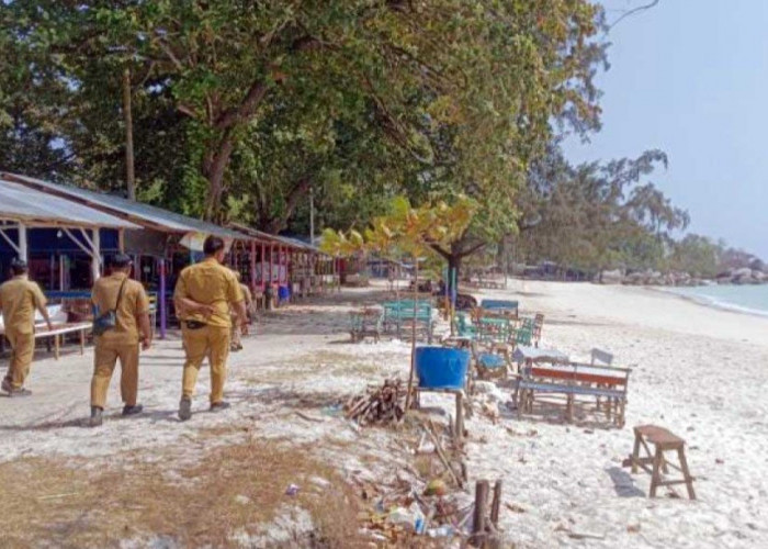 17 Warung di Bibir Pantai Tanjung Kelayang Dipindahkan, Kawasan Wisata Kini Lebih Rapi
