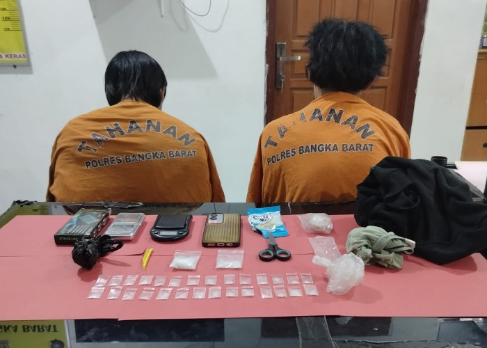 Dua Pengedar Sabu di Mentok Tertangkap, Salah Satunya Remaja 15 Tahun 