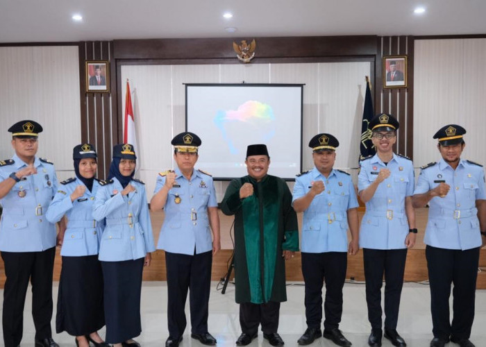 Kakanwil Kemenkumham Babel Lantik dan Ambil Sumpah 4 Pejabat Fungsional