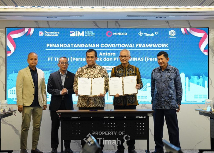 Hilirisasi Mineral Kritis Digenjot, PT Timah dan Perminas Perkuat Sinergi Strategis