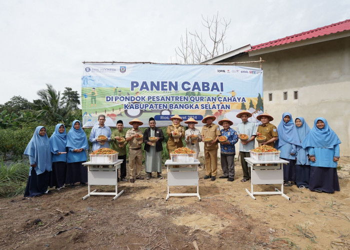 Ponpes Quran Cahaya Desa Rias Ikut Sukseskan Program Kemandirian Pangan Bangka Belitung