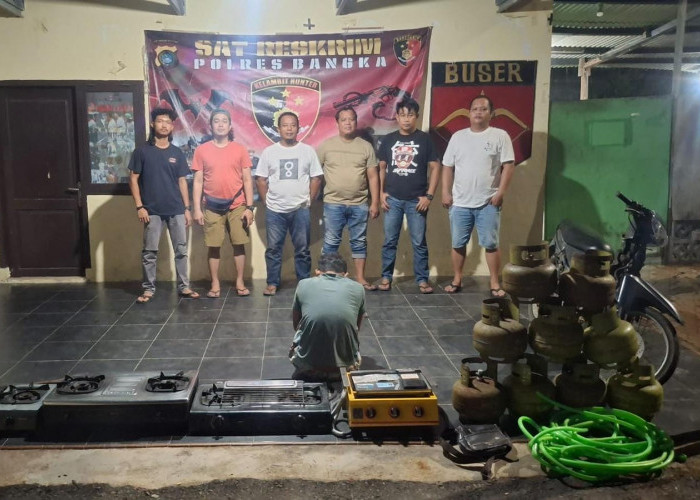 Polres Bangka Bekuk Spesialis Pencurian di Sungailiat, Pelaku Beraksi di 10 TKP