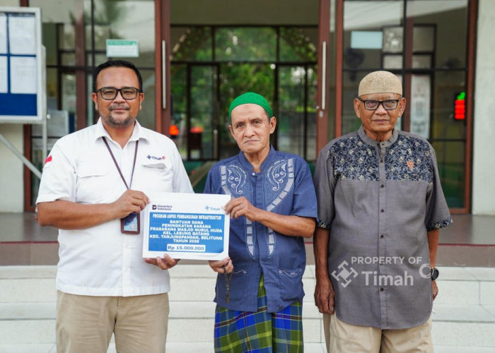PT Timah Bantu Pengembangan Masjid Nurul Huda di Belitung, Perkuat Aktivitas Keagamaan Masyarakat
