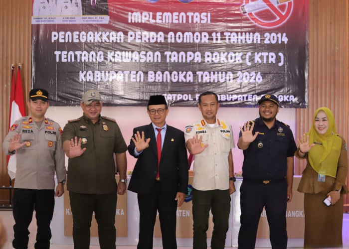 Satpol PP Bangka Perkuat KTR, Tekan Peredaran Rokok Ilegal Hingga Lebih 50 Persen   