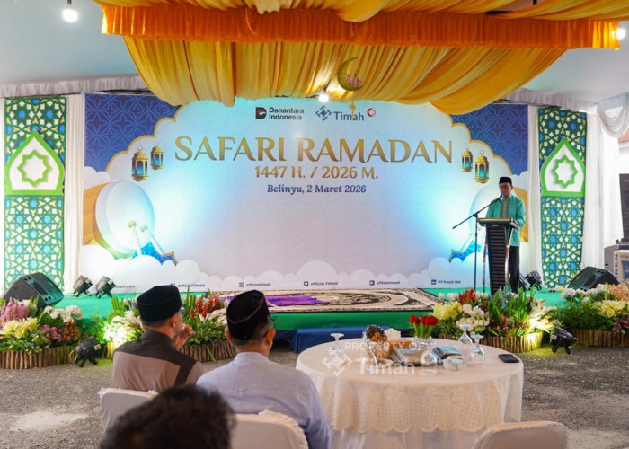 Safari Ramadan PT Timah di Belinyu, Santuni Anak Yatim hingga Bantuan untuk Marbot Masjid