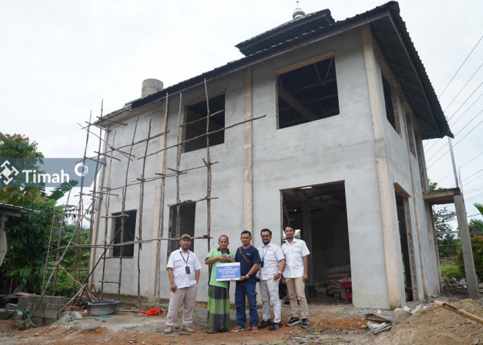 PT Timah Serahkan Bantuan Pembangunan Tempat Ibadah Yayasan Bengkel Hati Ruhul Ikhlas di Bangka Barat 