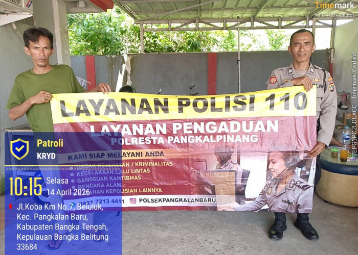 Polsek Pangkalan Baru Gencarkan Patroli R2, Sosialisasi 110 dan Waspada Kasus Kekerasan   