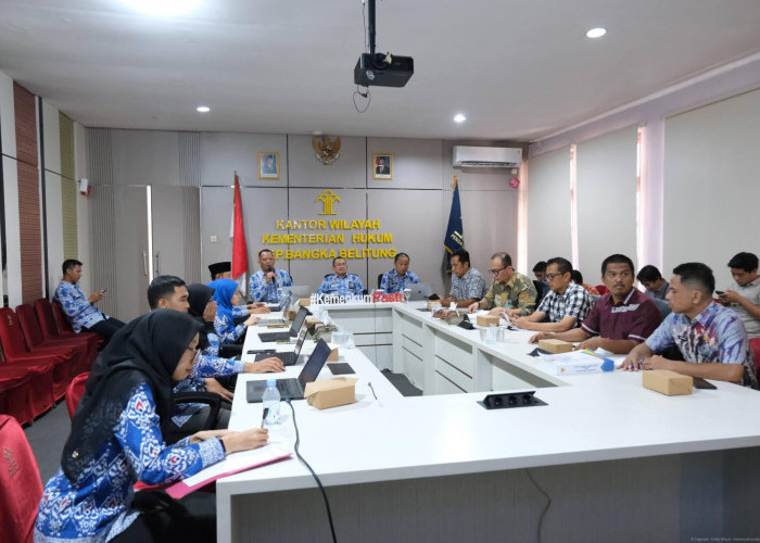 Kanwil Kemenkum Babel Harmonisasikan Ranperda Dan Ranpergub Provinsi Kep. Bangka Belitung