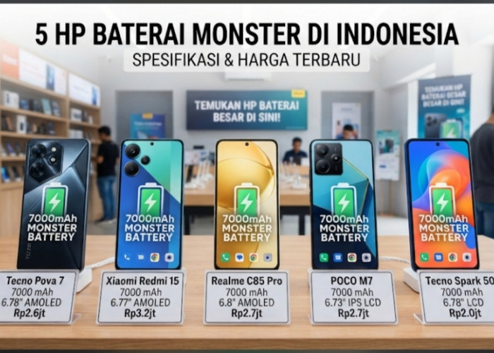 Ini Dia 5 HP Baterai Monster di Indonesia, Cek Spesifikasi dan Harganya