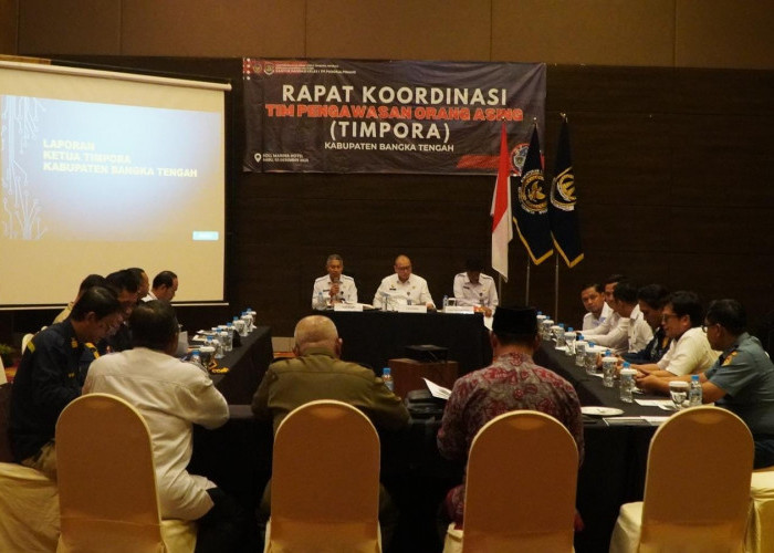 Perkuat Pengawasan, Imigrasi Pangkalpinang Gelar Rakor TIMPORA di Kabupaten Bangka Tengah