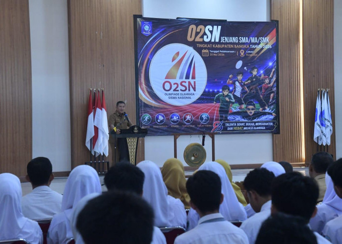 Bupati Fery Resmi Buka O2SN Tingkat SMA, SMK dan MA Bangka