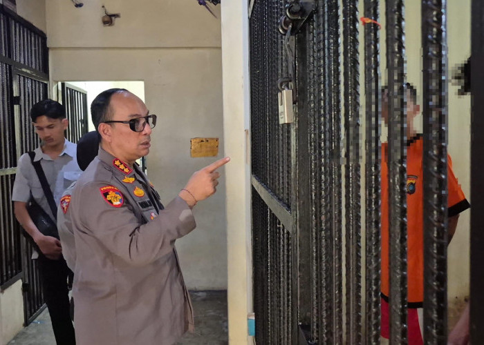 Kapolresta Pangkalpinang Cek Ruang Tahanan, Pastikan Hak Tahanan Terpenuhi dan Petugas Tak Lengah