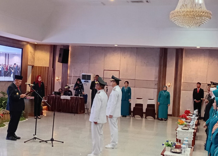 Resmi Pimpin Bangka Barat, Ini Pesan Gubernur Hidayat Kepada Markus dan Yusdarman