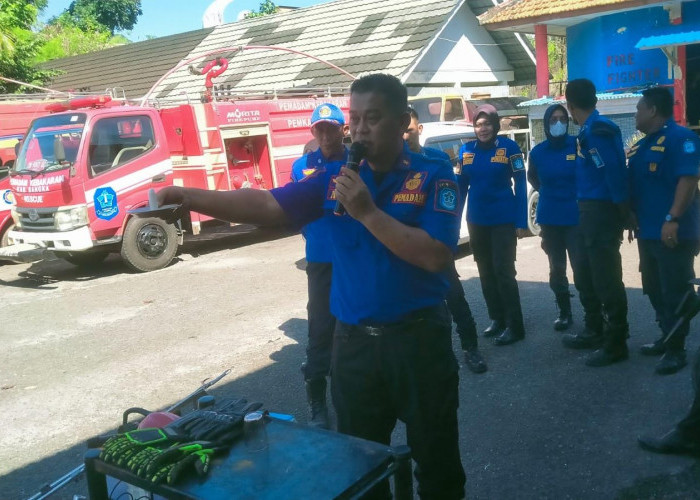 Awak Media di Bangka Dapat Edukasi Penanganan Kebakaran