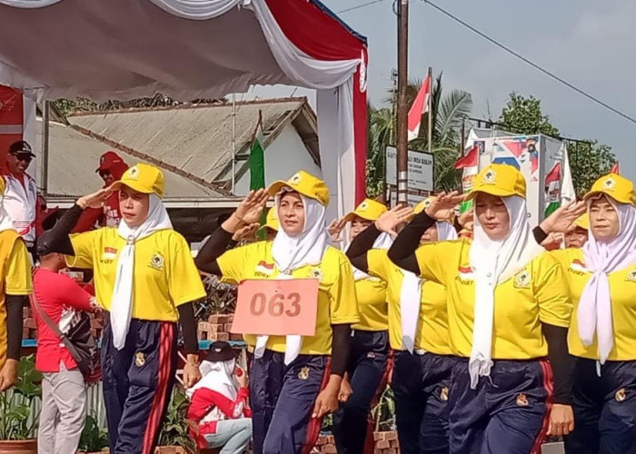Ibu-ibu Gaul-Milenial Golkar Semarakkan Karnaval Kemerdekaan di Bakam
