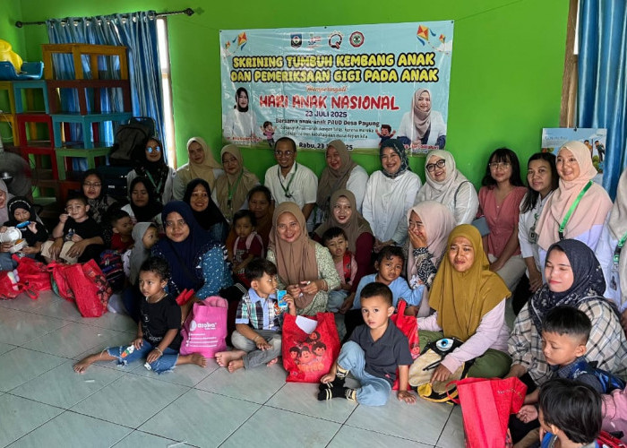 Belasan Anak Paud Payung  Dapatkan Skrining Kesehatan dan Gigi, Ini Pesan Untuk Orang Tua 