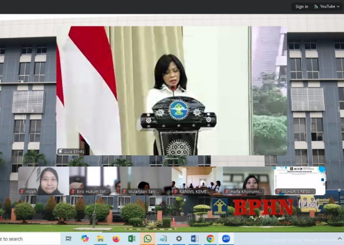 Kanwil Kemenkum Babel Ikuti Bimbingan Teknis Analis Hukum dan Pengembangan Metode Evaluasi Hukum
