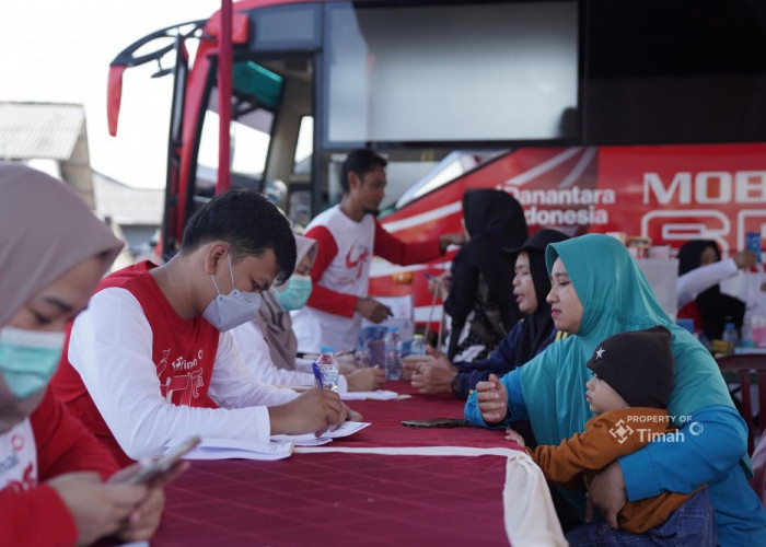 Bulan Bakti HUT ke-49 PT Timah, Ratusan Warga Opas Indah Nikmati Pelayanan Kesehatan Gratis di Mobil Sehat