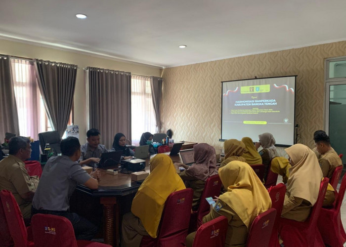 Kanwil Kemenkum Babel Harmonisasikan 3 (Tiga) Ranperbup Kabupaten Bangka Tengah