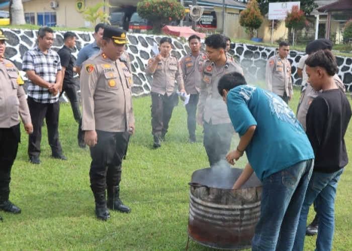 Insyaf, Geng Motor Nyatakan Bubar di Polres Bangka