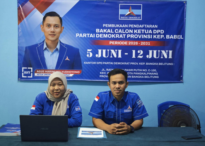 DPD Demokrat Babel Gelar Musda V, Pendaftaran Calon Ketua Umum Dibuka Mulai Hari Ini