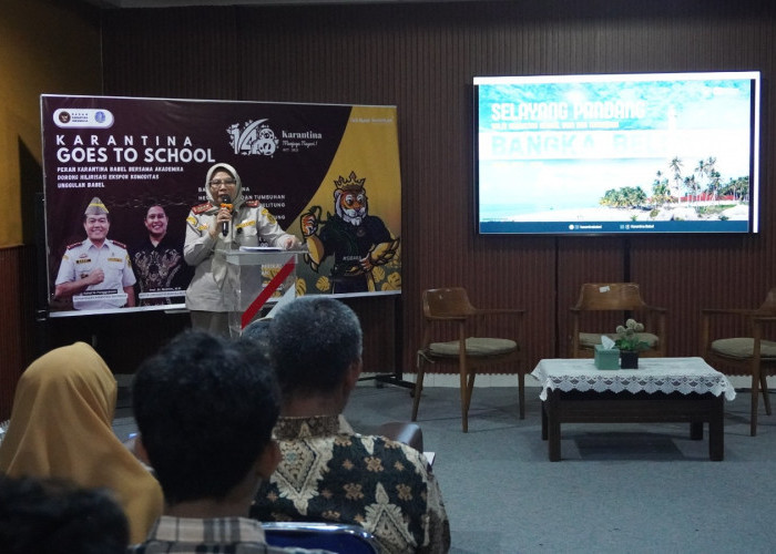 Karantina Babel Goes To School Ke UBB, Dorong Minat Ekspor Pada Generasi Muda