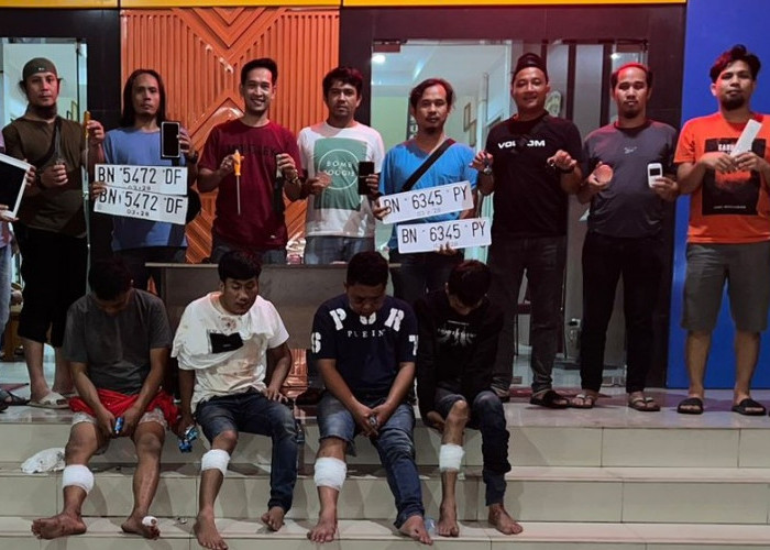 Dor!! Dihajar Polresta, Empat Bandit Asal Palembang Terkapar