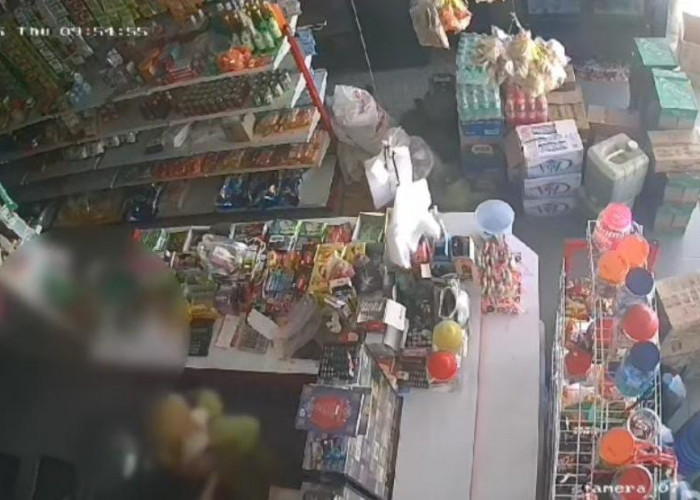 Toko Sembako di Pangkalpinang Dirampok, Aksi Pelaku Terekam CCTV