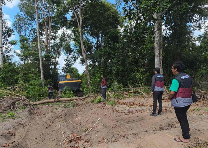 Ditreskrimsus Polda Babel dan BPKH Temukan Tambang Ilegal di Kawasan HP Air Gegas
