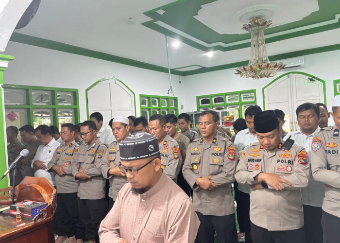 Peduli dan Bela Sungkawa Bencana di Sumatera, Personel Polres Basel Sholat Ghoib dan Doa Bersama 