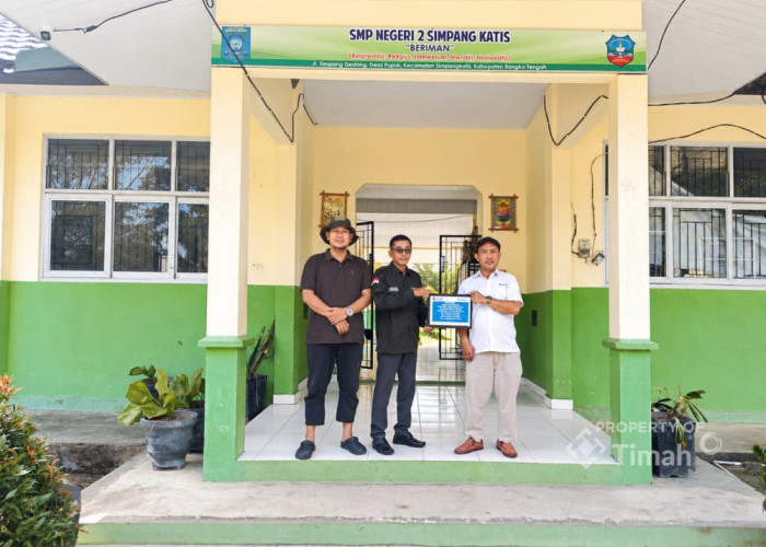 Dukung Pendidikan di Bangka Tengah, PT Timah Bantu Wujudkan Fasilitas Literasi SMPN 2 Simpang Katis