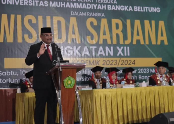 Pesan Pj Gubernur Safrizal di Wisuda Universitas Muhammadiyah:  Jadilah Job Creator Bukan Job Seeker