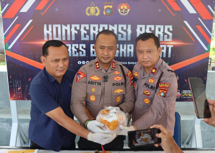 Sabu 1 Kg Tujuan Pangkalpinang Digagalkan Polres Bangka Barat Beredar