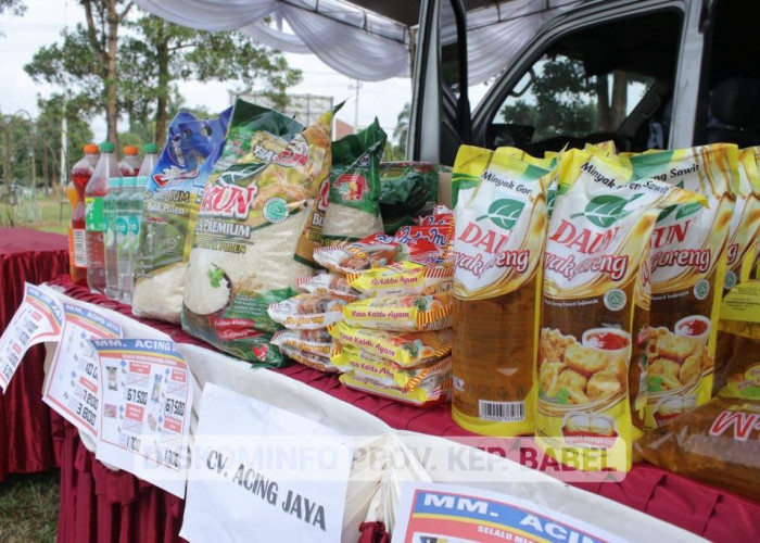 Gerakan Pangan Murah di Taman UMKM Laris Diserbu Ibu-Ibu 