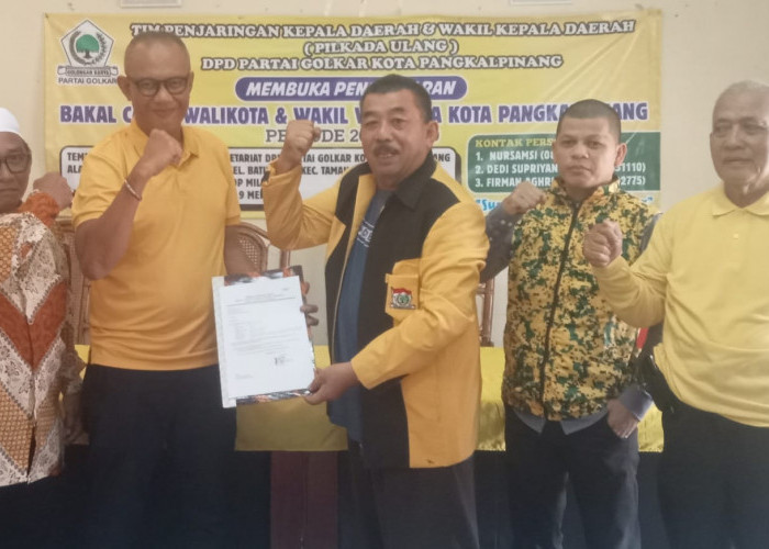 Pulang Kampung, Mantan Aktivis 98 Nyalon Wako Pangkalpinang Dari Partai Golkar 